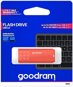 Флешка USB GOODRAM UME3 32GB Orange (UME3-0320O0R11)