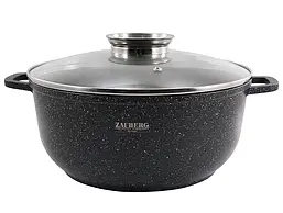 Казан Zauberg 0328- BL круглий чорний 6,5л 28см