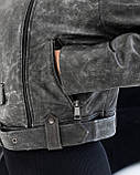 Шкіряна Куртка "Smoky Grey Rebel" 44/М, фото 5