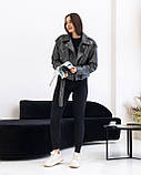 Шкіряна Куртка "Smoky Grey Rebel" 44/М, фото 7