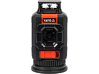 Самовирівнюючий 5 ліній лазер 360° із зеленим променем з аксесуарами та штативом 1.5 м YATO YT-30440, фото 4