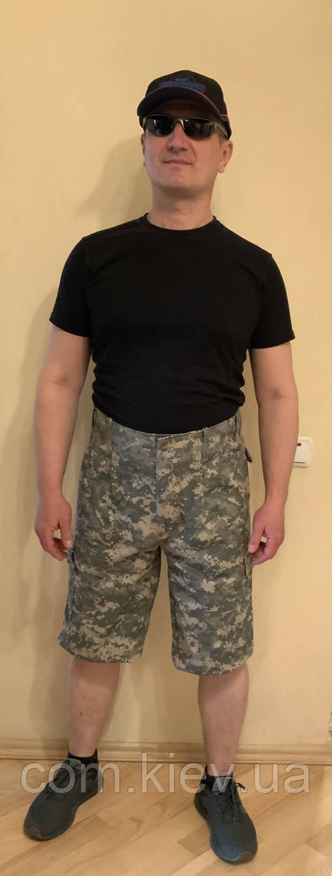 Шорти камуфляжні Сіра цифра, Urban Grey 501, бавовна 95%, фото 1
