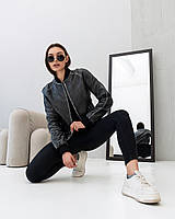 Шкіряна Куртка Бомбер "Street Chic" 48/XL