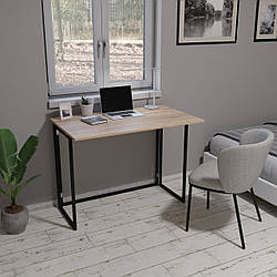 Невеликий складаний робочий письмовий стіл 90 см в стилі лофт дуб сонома для ноутбука для дому ЛДСП Мобіл