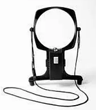 Лупа для рукоділля 2,5Х 100 мм 5Х 25 мм з підсвіткою чорна MG11B-3, фото 3