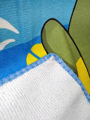 Пляжне дитяче пончо Жабеня 60х120см, фото 3