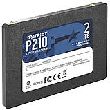 Накопичувач SSD Patriot P210 2TB 2.5" 7mm SATAIII 3D QLC, фото 5