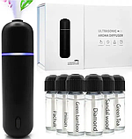 Ароматизатор з автоматичним розпиленням, автомобільний дифузор Ultrasonic Car Aroma Diffuser Black, 6 ароматів, фото 6