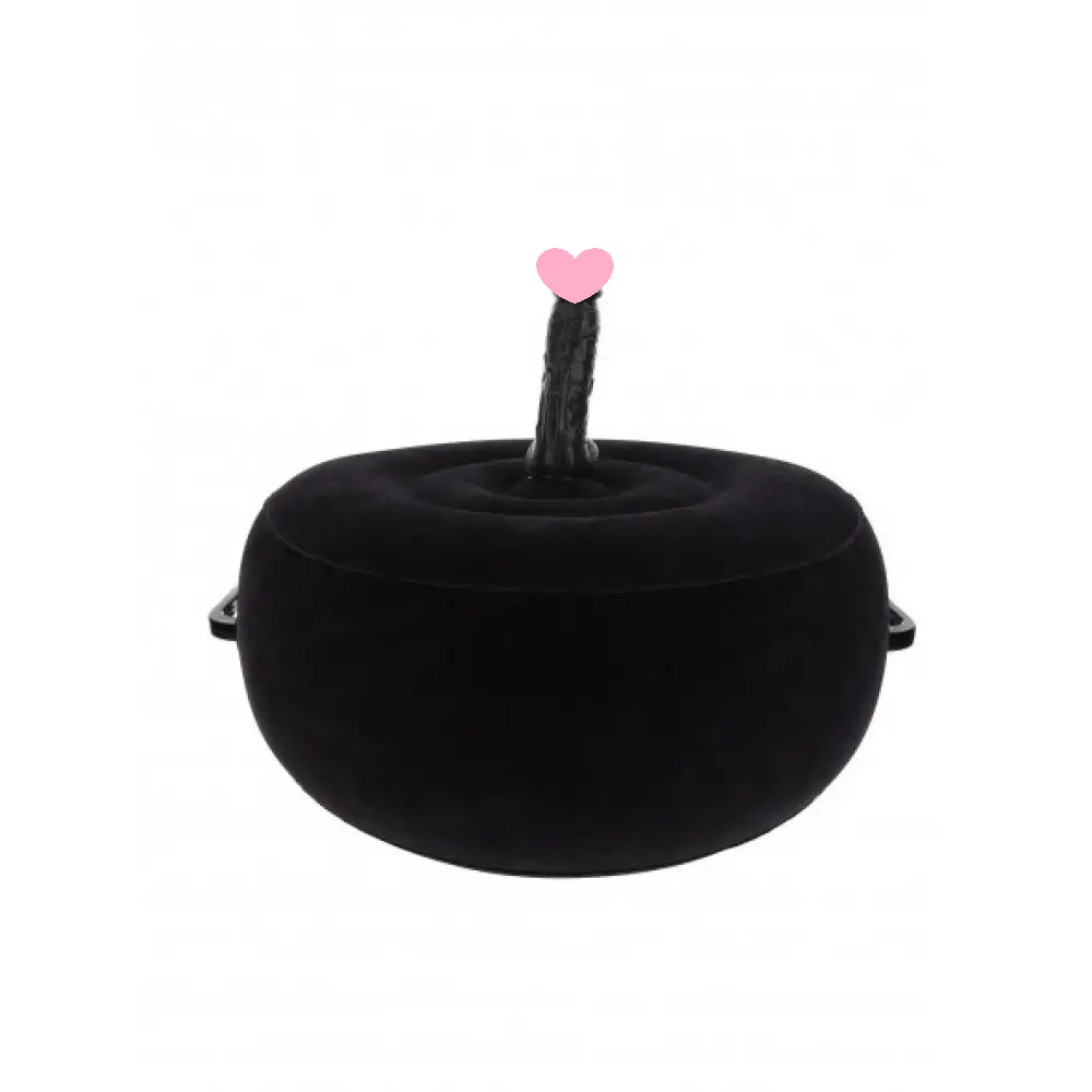 Подушка для сексу з реалістичним вібратором Taboom з дистанційним пультом, чорна, фото 1