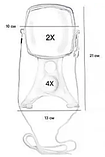 Лупа MG11088 для вишивання, 2Х діаметр 100мм, 4Х діаметр 38мм, фото 4
