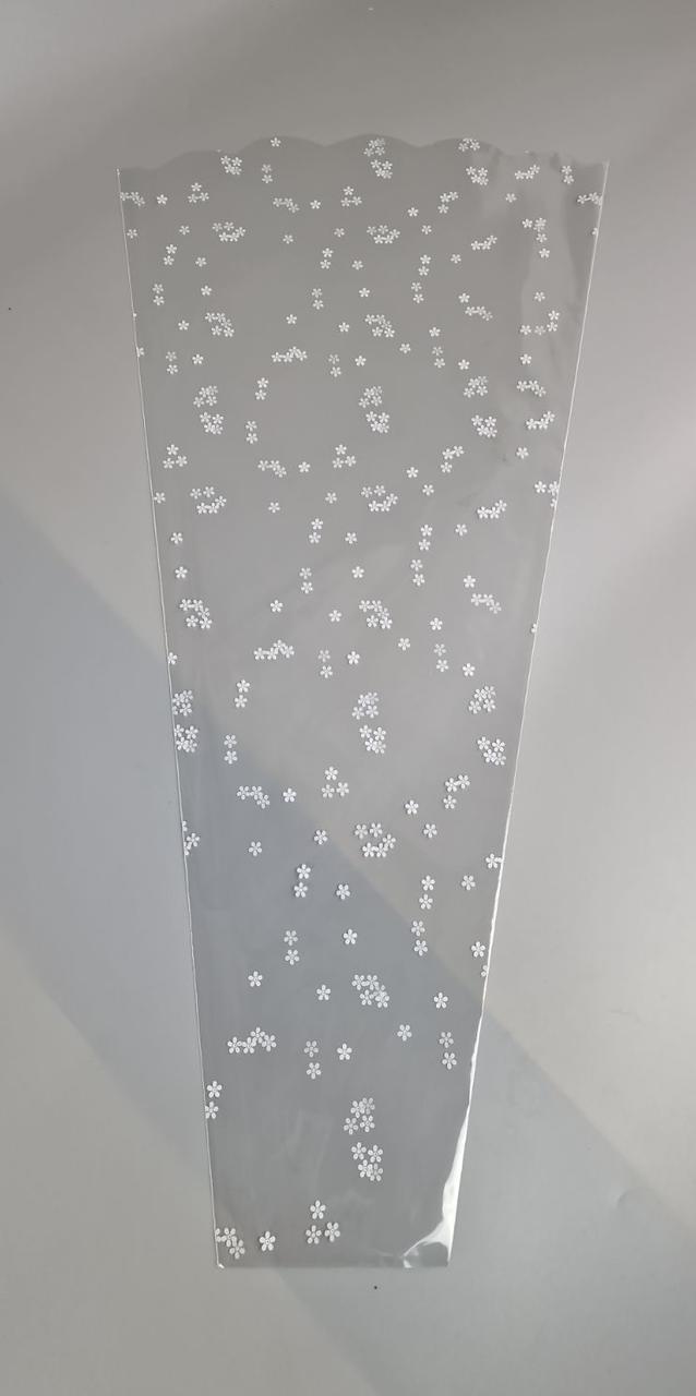 Конусні пакети для квітів h70/10низ/35верх(100 шт.) візерунок 190 (3) РОМАШКА (100 шт), фото 1