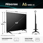 Телевізор HISENSE 43A6Q, фото 3