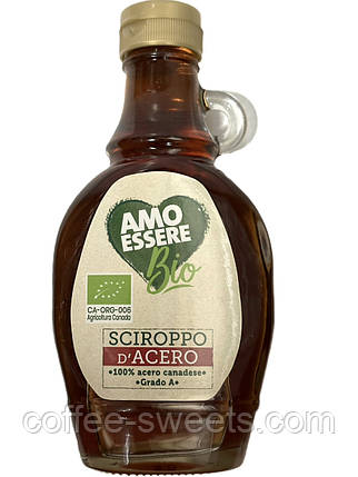 Кленовий сироп Sciroppo d'acero Amo Essere Bio 250 мл, фото 3