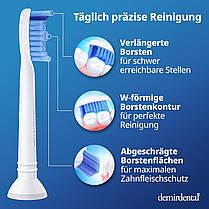 Demirdental Паковання з 8 насадок для зубної щітки Philips Sonicare Pro Results, також підходить для DiamondClea, фото 5
