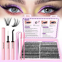 Набор для наращивания ресниц 418 штук для самостоятельного наращивания, 40D