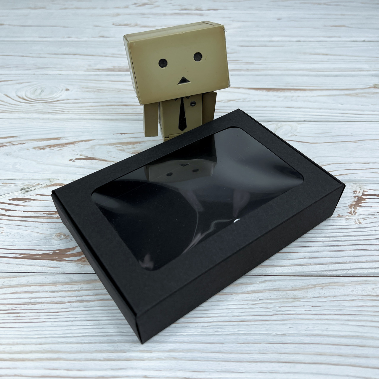 *10 шт* / Коробка / 100х150х30 мм / Чорн / вікно-звичайн