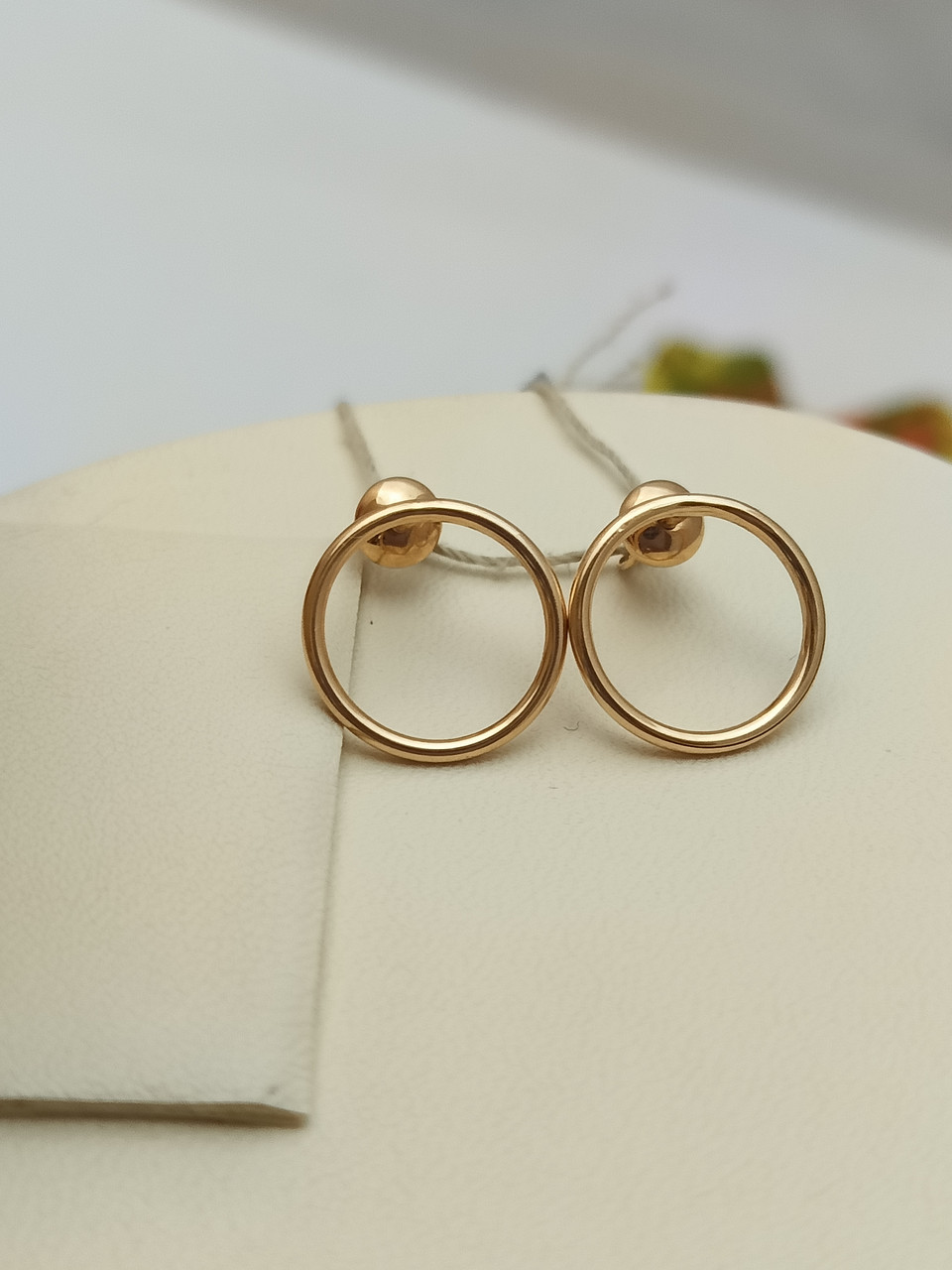 Золоті сережки пусети 585 проби