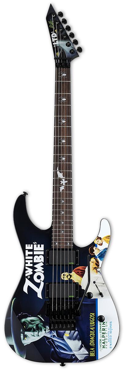Електрогітара LTD KH-WZ White Zombie (Black w/Graphic), фото 1