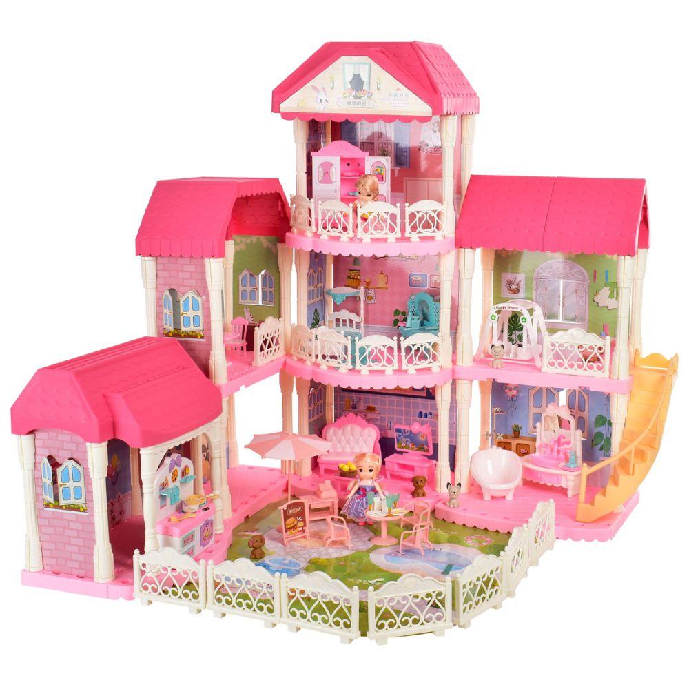 Будиночок 7003 (3) 2 ляльки, меблі, посуд, аксесуари, в коробці, фото 1