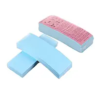 Смужки (стріпси) для депіляції, 100 шт в упаковці / блакитні