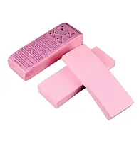 Смужки (стріпси) для депіляції, 100 шт в упаковці / рожеві