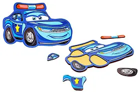 Пазл-складалка "Поліцейська машинка"Puz- 22966 PuzzleOk розмір пазла 30см.