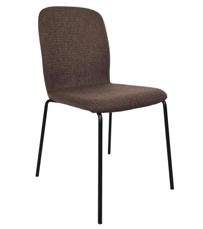 Cтілець Navy чорний каркас/ глиняно сіра тканина TM Intarsio