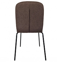 Cтілець Navy чорний каркас/ глиняно сіра тканина TM Intarsio, фото 3