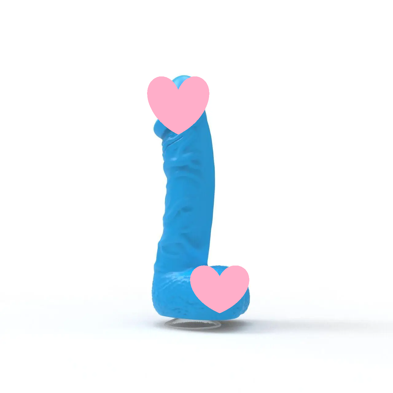 Крафтове мило-член із присоскою Pure Bliss MINI Blue, натуральне, фото 1