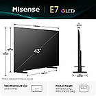 Телевізор HISENSE 43E7Q, фото 3