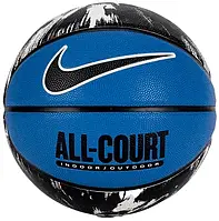 Баскетбольний м’яч Nike Everyday All Court 8P Graphic — знижений тиск, синій/чорний/білий, розмір 7