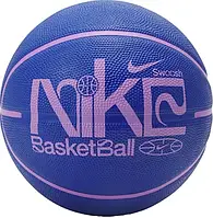 Баскетбольний м’яч Nike Everyday Playground 8P Graphic — знижений тиск, синій/рожевий, розмір 5