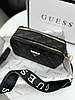Жіноча сумка Guess The Snapshot Bag Black Чорна Екошкіра Крос Боді на 2 відділення широкий ремінь Гесс, фото 9