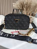 Жіноча сумка Guess The Snapshot Bag Black Чорна Екошкіра Крос Боді на 2 відділення широкий ремінь Гесс, фото 4