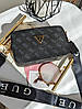 Жіноча сумка Guess The Snapshot Bag Black Чорна Екошкіра Крос Боді на 2 відділення широкий ремінь Гесс, фото 7
