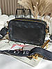 Жіноча сумка Guess The Snapshot Bag Black Чорна Екошкіра Крос Боді на 2 відділення широкий ремінь Гесс, фото 5