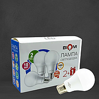 Мультіпак 3 шт. Лампа BIOM A60 10W цоколь E27 4500К нейтральний білий