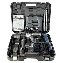 Перфоратор безщітковий акумуляторний Titan PRH 3840B-CORE без АКБ та зарядного пристрою, фото 3