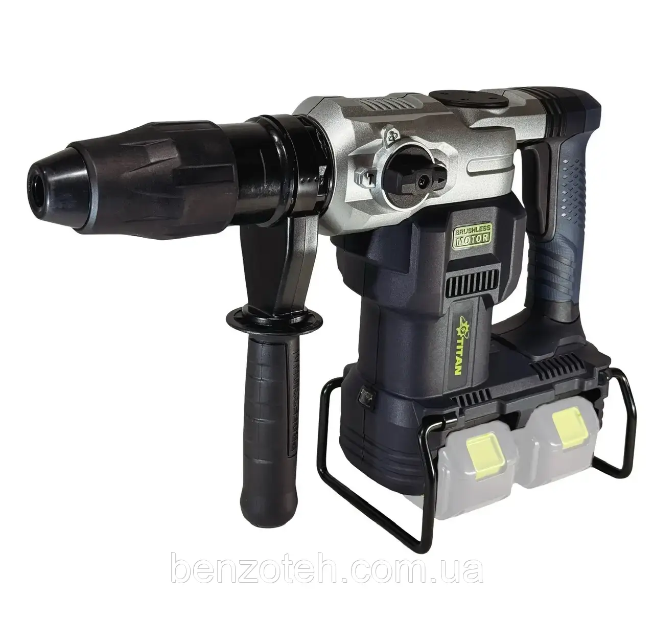 Перфоратор безщітковий акумуляторний Titan PRH 3840B-CORE без АКБ та зарядного пристрою, фото 1