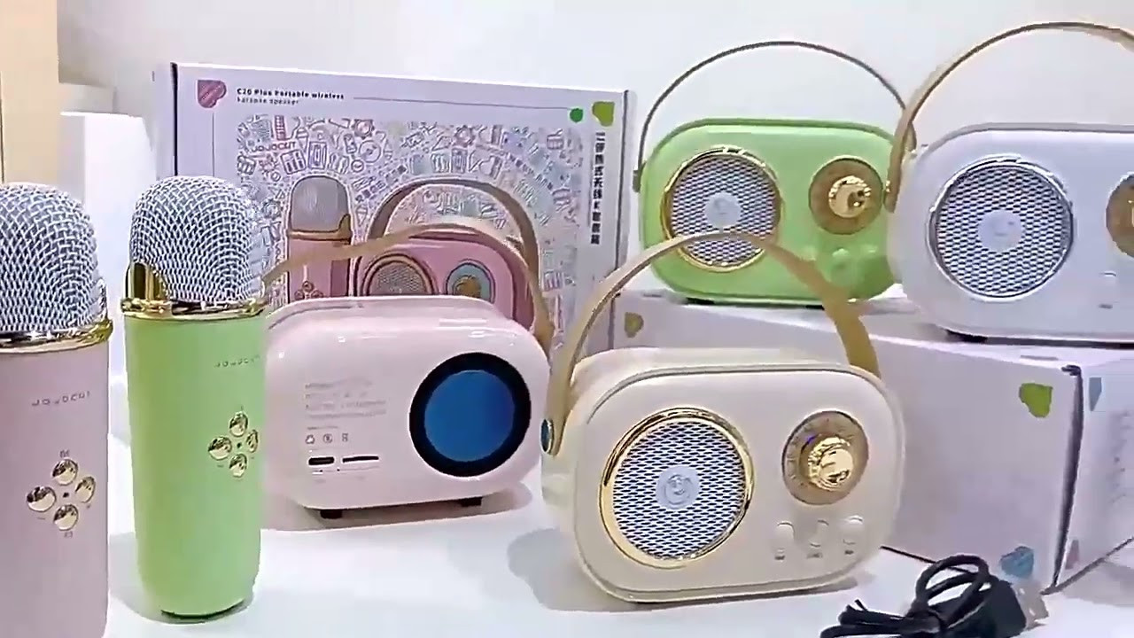 Ретро-Караоке C20 PLUS з бездротовим мікрофоном Bluetooth