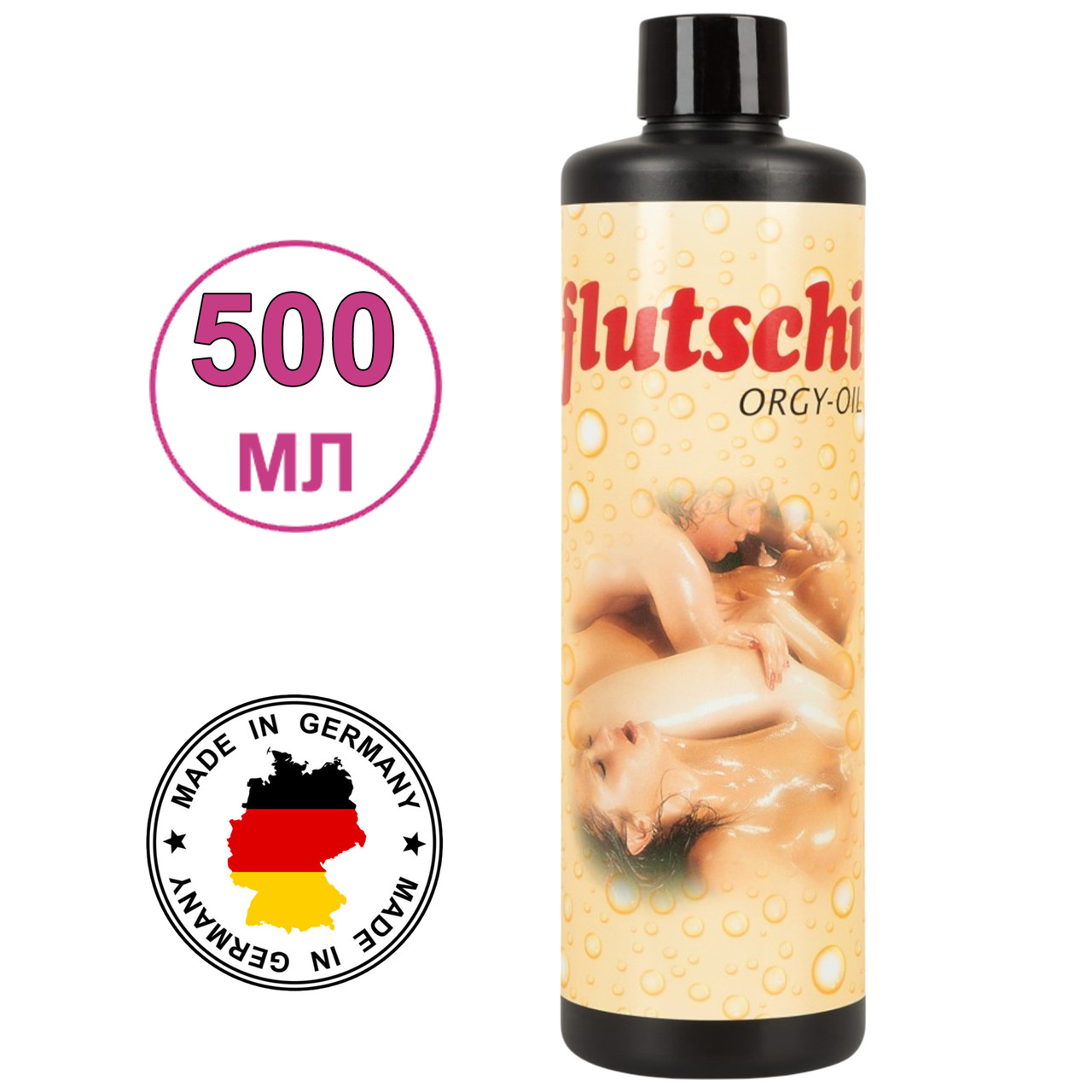 Олії для еротичного масажу, що розігріває 500 мл, Flutschi Orgy