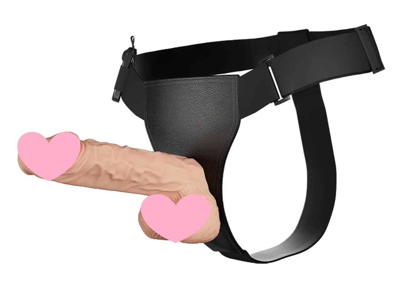 Страпон з великим фалоімітатором (довжина 24 см, діаметр 5 см) та вібрацією Ultra Passionate Harness - Strap On RealDeal 9.4",, фото 1