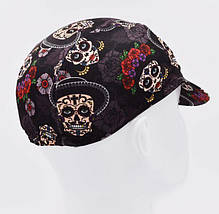 Спортивна вело кепка Skulls and Red roses (53-57) М, фото 4