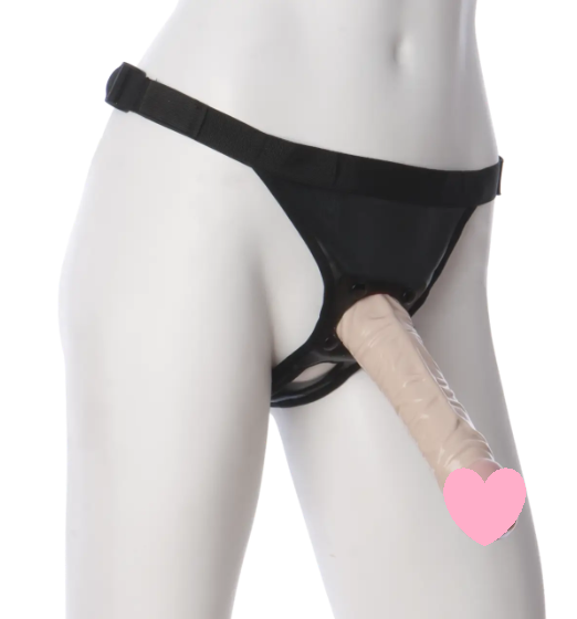 Трусики зі страпоном Doc Johnson Vac-U-Lock 8 Inch Classic Dong Ultra Harness, ПВХ, діаметр 3,8см, фото 1