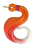 Канекалон Easy Braid S42 омбре помаранчевий червоний білий, фото 2