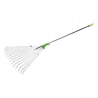 Граблі для листя Verto, складані, 15 зубців, ширина 19см, 123см, 0.8кг