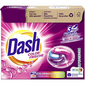 DASH Капсули для прання Color 18шт.