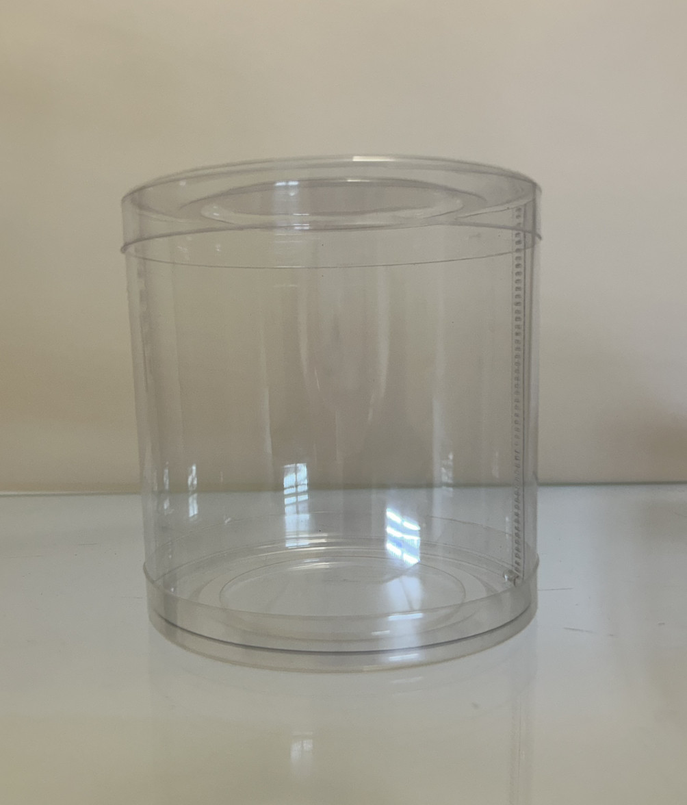 Тубус пластиковий 110х110 мм харчовий Прозорий, фото 1