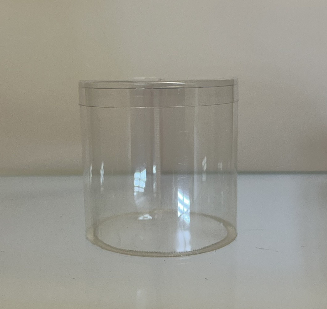 Тубус пластиковий 90х90 мм харчовий Прозорий, фото 1