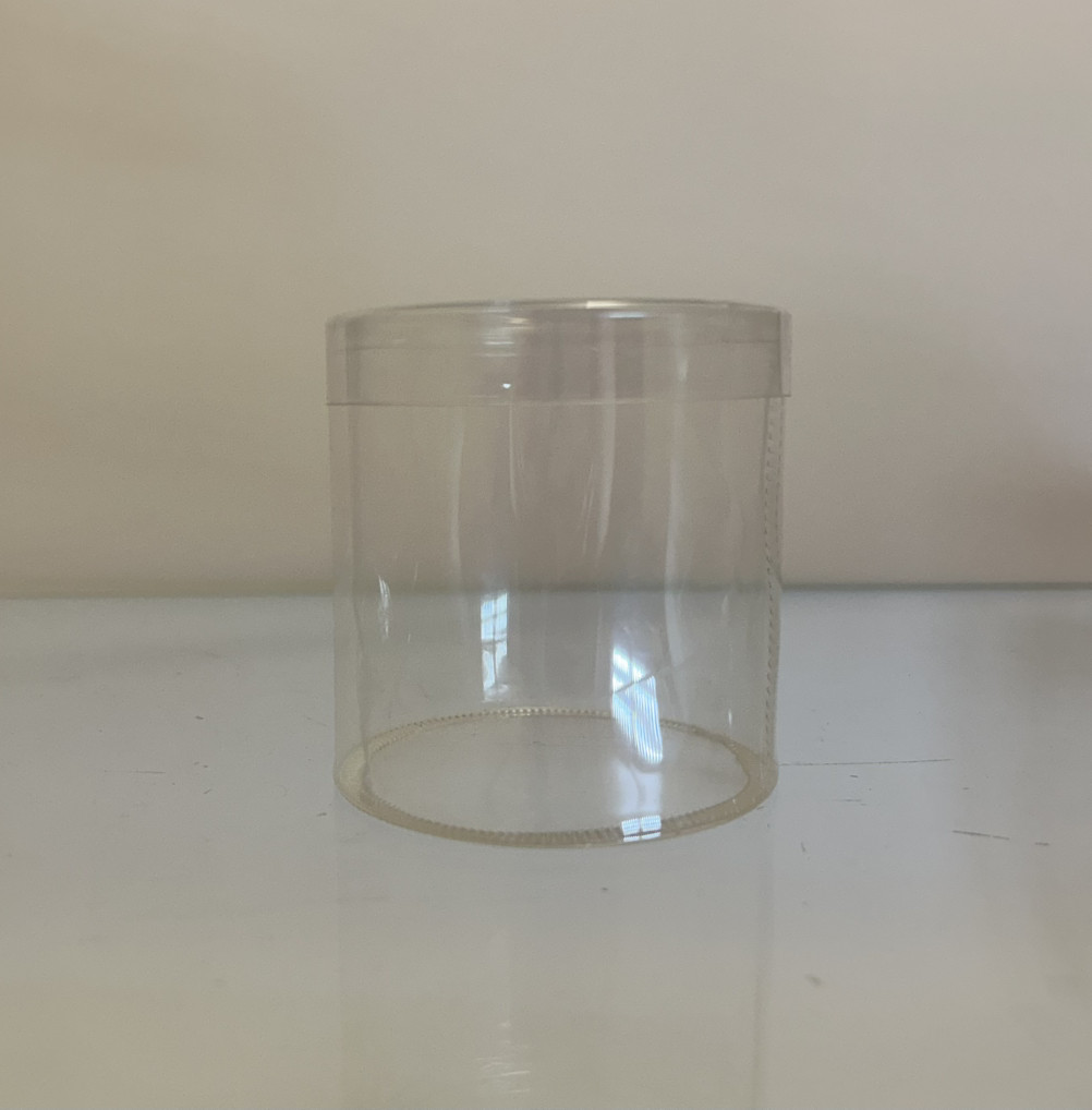 Тубус пластиковий 70х70 мм харчовий Прозорий, фото 1